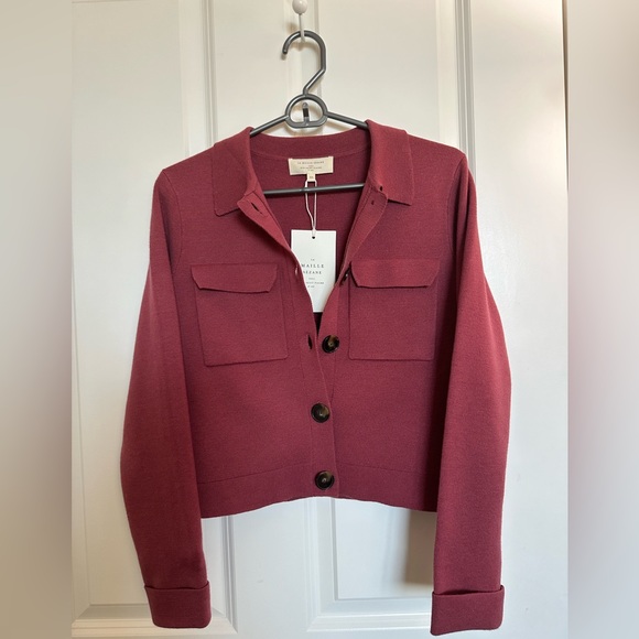 Sezane Jackets & Blazers - NWT Sézane BETTY CARDIGAN in Rosewood XS